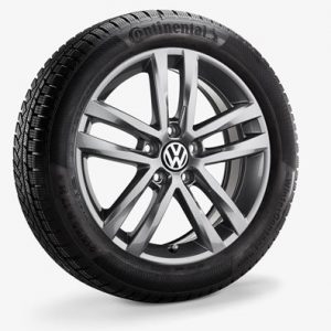 Зимнее колесо в сборе VW Touran в дизайне Salvador, 215/55 R 17 94H, Galvano gray Metallic, 6.5J x 17 ET52