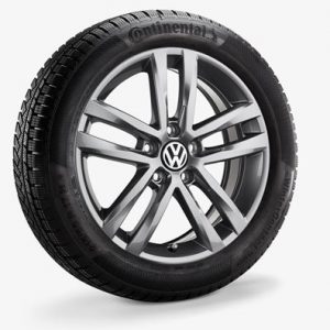 Зимнее колесо в сборе VW Touran в дизайне Salvador, 215/55 R 17 94H, Galvano gray Metallic, 6.5J x 17 ET52 Зимнее колесо в сборе VW Touran в дизайне Salvador, 215/55 R 17 94H, Galvano gray Metallic, 6.5J x 17 ET52