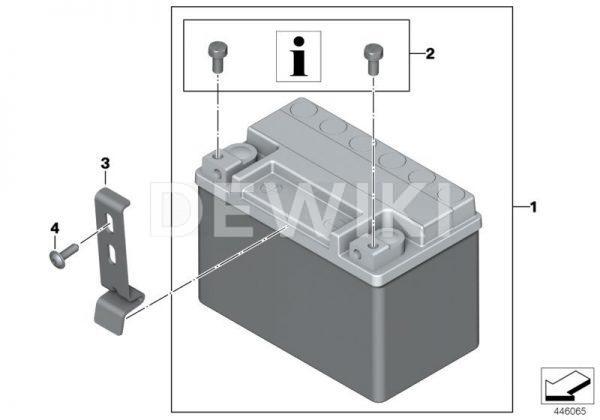 Батарея 10 Ач противоугонной системы BMW F 750 / 850 GS / S 1000 XR 2014-2019 год Батарея 10 Ач противоугонной системы BMW F 750 / 850 GS / S 1000 XR 2014-2019 год