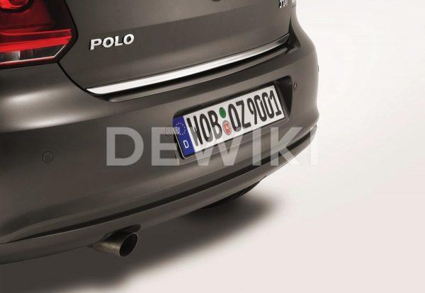 Накладка на крышку багажника Volkswagen Polo 4 2005-2010 / Polo 5, хромированная