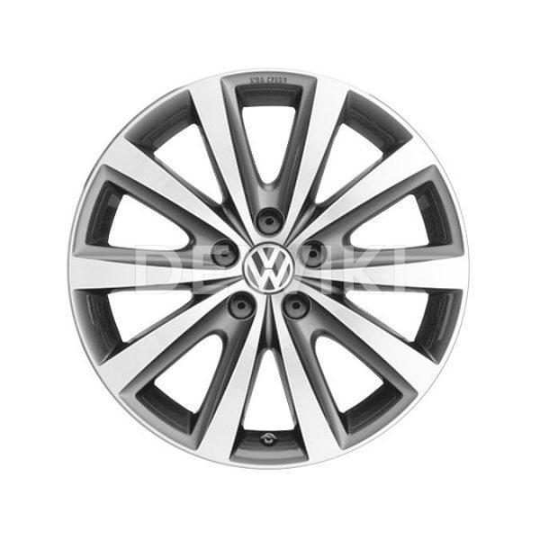 Диск литой R17 Volkswagen, Syenit Grey Metallic, 7J x 16 ET46 Диск литой R17 Volkswagen, Syenit Grey Metallic, 7J x 16 ET46