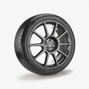 Летнее колесо в сборе VW Polo в дизайне Motorsport,  215/40 R17 87W/ZR XL, Black, 7.0J x 17 ET46 Летнее колесо в сборе VW Polo в дизайне Motorsport,  215/40 R17 87W/ZR XL, Black, 7.0J x 17 ET46