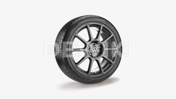 Летнее колесо в сборе VW Polo в дизайне Motorsport, 215/40 R17 87W/ZR XL, Black, 7.0J x 17 ET46 Летнее колесо в сборе VW Polo в дизайне Motorsport, 215/40 R17 87W/ZR XL, Black, 7.0J x 17 ET46