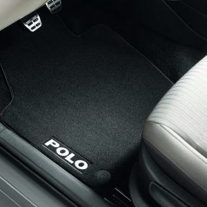 Коврики в салон Volkswagen Polo 5, текстильные Premium передние и задние, черные Коврики в салон Volkswagen Polo 5, текстильные Premium передние и задние, черные