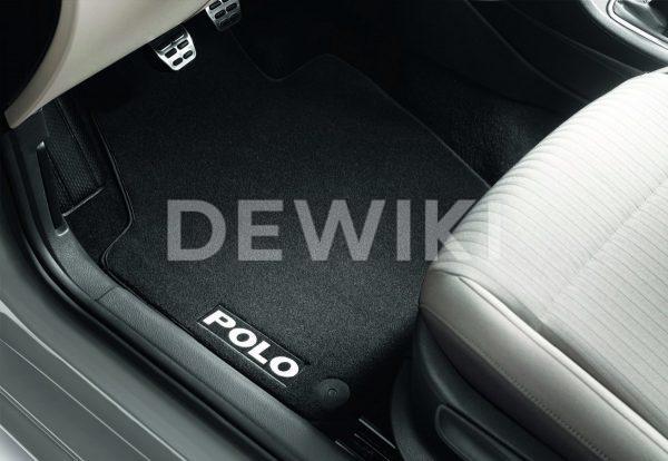 Коврики в салон Volkswagen Polo 5, текстильные Premium передние и задние, черные Коврики в салон Volkswagen Polo 5, текстильные Premium передние и задние, черные