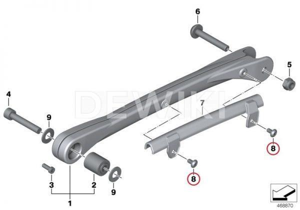 Болт с цилиндрической головкой M6x16 BMW Болт с цилиндрической головкой M6x16 BMW
