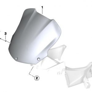 Большое ветровое стекло BMW F 800 S / ST 2005-2013 год, прозрачное