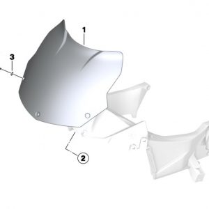 Низкое ветровое стекло BMW F 800 S / ST 2005-2013 год, прозрачное Низкое ветровое стекло BMW F 800 S / ST 2005-2013 год, прозрачное