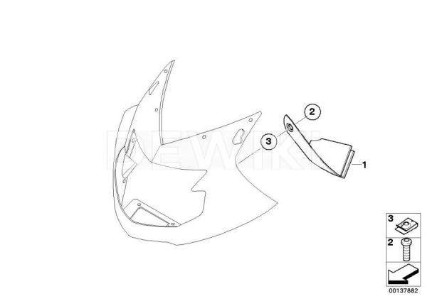 Карбоновая отделка кокпита HP BMW K 1200 S 2003-2009 год, левая Карбоновая отделка кокпита HP BMW K 1200 S 2003-2009 год, левая