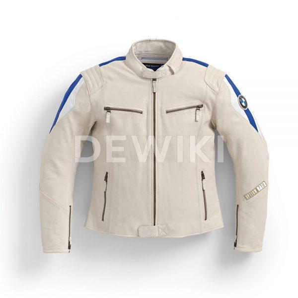 Мужская кожаная куртка BMW Motorrad Club Spezial, Offwhite Мужская кожаная куртка BMW Motorrad Club Spezial, Offwhite