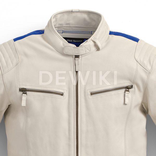 Мужская кожаная куртка BMW Motorrad Club Spezial, Offwhite Мужская кожаная куртка BMW Motorrad Club Spezial, Offwhite