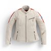 Женская кожаная куртка BMW Motorrad Club Spezial, Offwhite