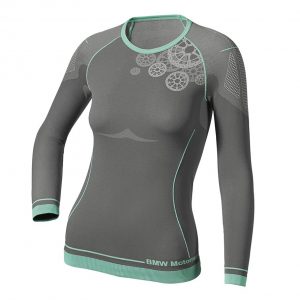 Женская летняя майка с длинным рукавом BMW Motorrad Functional Undergarments, Gray Женская летняя майка с длинным рукавом BMW Motorrad Functional Undergarments, Gray