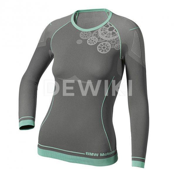 Женская летняя майка с длинным рукавом BMW Motorrad Functional Undergarments, Gray Женская летняя майка с длинным рукавом BMW Motorrad Functional Undergarments, Gray