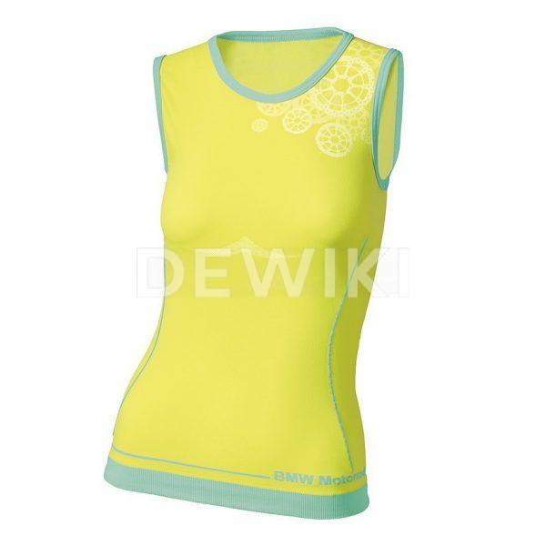 Женский летний топ BMW Motorrad Functional Undergarments, Yellow Женский летний топ BMW Motorrad Functional Undergarments, Yellow