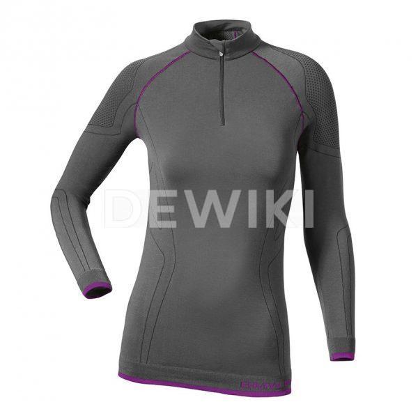 Женская термофутболка BMW Motorrad Functional Undergarments, Gray/Purple Женская термофутболка BMW Motorrad Functional Undergarments, Gray/Purple