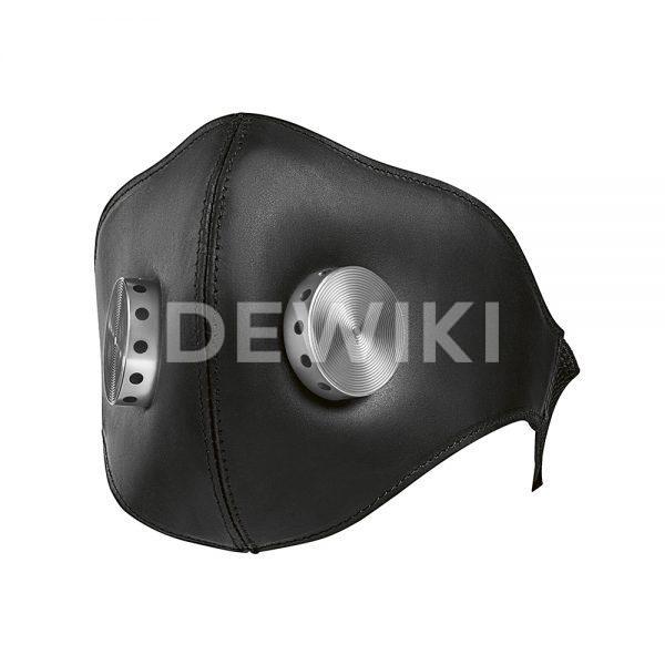 Кожаная маска для мотошлема BMW Bowler, черная