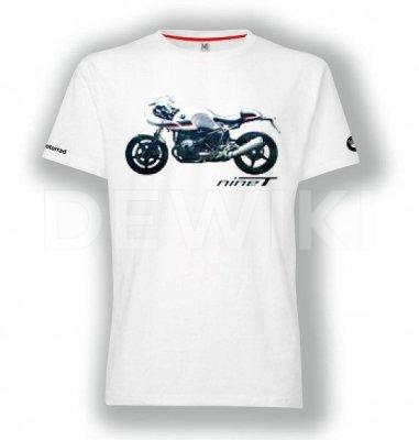 Мужская футболка BMW Motorrad, R nineT Racer, White Мужская футболка BMW Motorrad, R nineT Racer, White