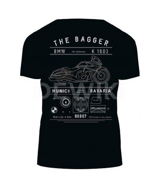 Футболка унисекс BMW Motorrad Bagger, Black Футболка унисекс BMW Motorrad Bagger, Black