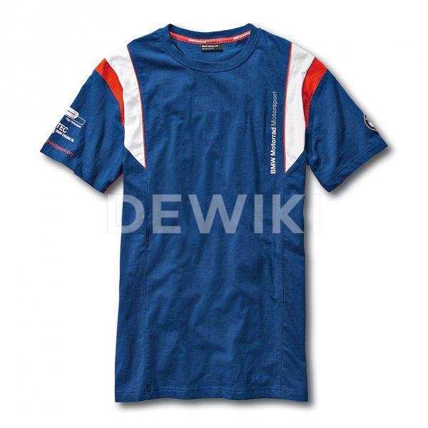 Мужская футболка BMW Motorrad Motorsport, Blue Мужская футболка BMW Motorrad Motorsport, Blue
