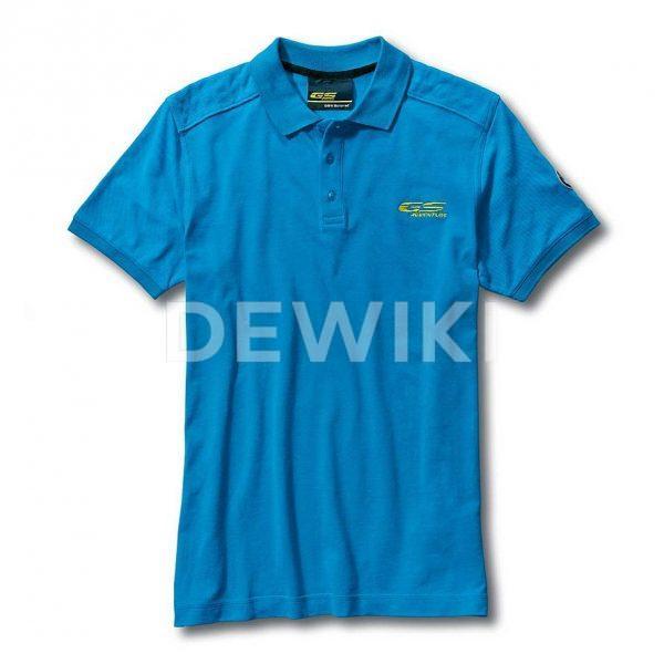 Мужская рубашка-поло BMW Motorrad GS Adventure, Light Blue Мужская рубашка-поло BMW Motorrad GS Adventure, Light Blue