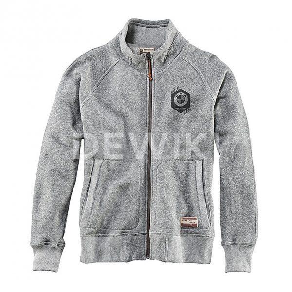 Мужской джемпер BMW Motorrad Motor Works, Grey Melange Мужской джемпер BMW Motorrad Motor Works, Grey Melange