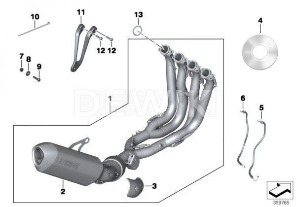 Титановая выпускная система HP Akrapovic BMW S 1000 R, для моделей 0D02, 0D12 Титановая выпускная система HP Akrapovic BMW S 1000 R, для моделей 0D02, 0D12
