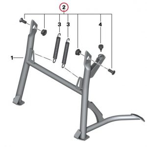 Крепление центральной подножки BMW F 650 / 800 GS  2006-2012 год Крепление центральной подножки BMW F 650 / 800 GS  2006-2012 год