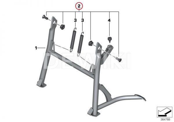 Крепление центральной подножки BMW F 650 / 800 GS  2006-2012 год Крепление центральной подножки BMW F 650 / 800 GS  2006-2012 год
