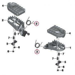 Пружина для подножки эндуро BMW F 650 / 700 / 800 GS / Adventure 2011-2018 год Пружина для подножки эндуро BMW F 650 / 700 / 800 GS / Adventure 2011-2018 год