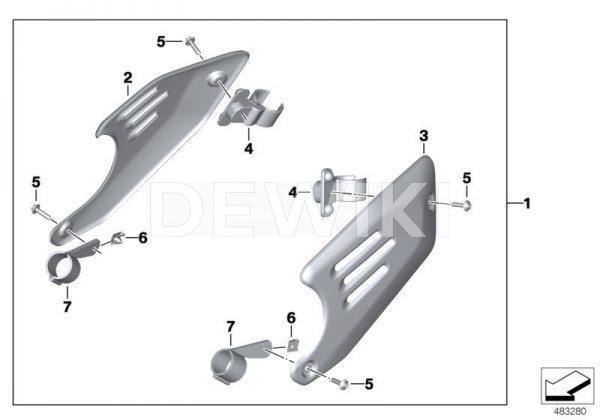 Алюминиевая заглушка треугольной части рамы с ручной шлифовкой BMW R nineT, комплект Алюминиевая заглушка треугольной части рамы с ручной шлифовкой BMW R nineT, комплект