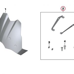 Кронштейн для крепления ветрового стекла BMW F 650 / 700 / 800 GS 2011-2018 год Кронштейн для крепления ветрового стекла BMW F 650 / 700 / 800 GS 2011-2018 год