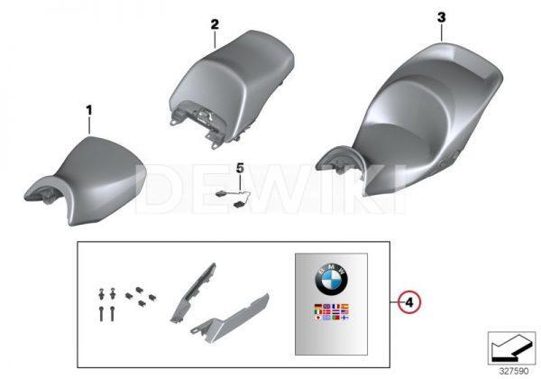 Комплект для установки сиденья водителя BMW K 1600 GTL 2010-2019 год Комплект для установки сиденья водителя BMW K 1600 GTL 2010-2019 год