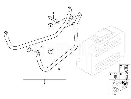 Дуги для крепления кофров BMW F 650 GS / G 650 GS 1999-2016 год Дуги для крепления кофров BMW F 650 GS / G 650 GS 1999-2016 год