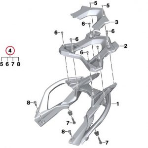 Крепление для багажной полки BMW R 1200 R / RS 2014-2019 год