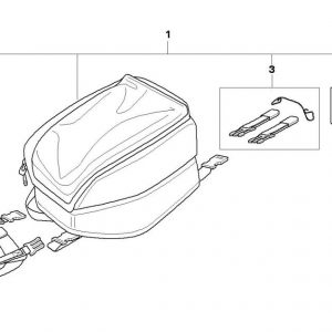 Малая сумка на бак BMW K 1200 S / K 1300 S 2008-2016 год, 10 литров Малая сумка на бак BMW K 1200 S / K 1300 S 2008-2016 год, 10 литров