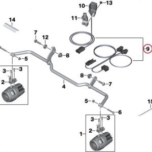 Кабели для дополнительных светодиодных фар BMW R 1200 RS 2014-2019 год