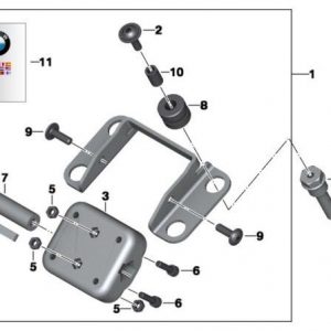 Кронштейн крепления навигатора BMW Motorrad F 800 R / GT 2012-2017 год Кронштейн крепления навигатора BMW Motorrad F 800 R / GT 2012-2017 год