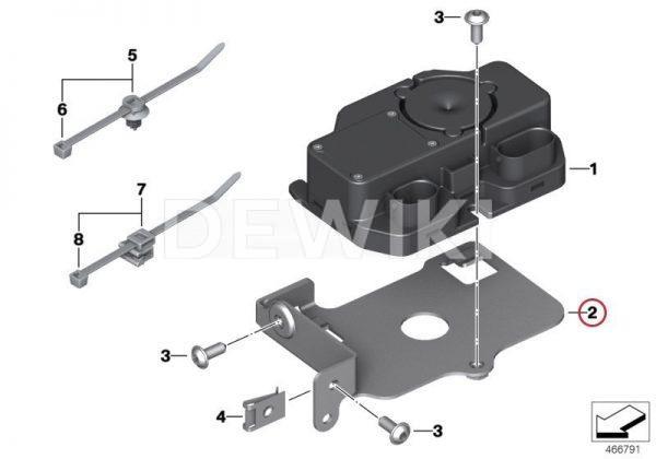 Кронштейн крепления противоугонной системы BMW С 650 Sport / C 650 GT 2015-2019 год Кронштейн крепления противоугонной системы BMW С 650 Sport / C 650 GT 2015-2019 год
