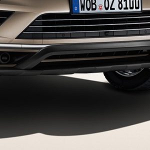 Защита днища передняя Volkswagen Touareg (7P), черная Защита днища передняя Volkswagen Touareg (7P), черная