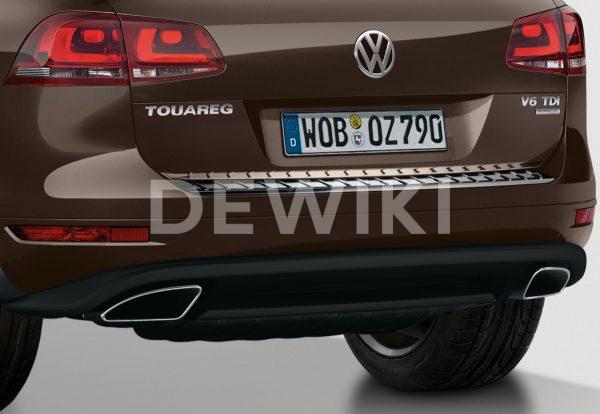 Защита днища задняя Volkswagen Touareg (7P), черная