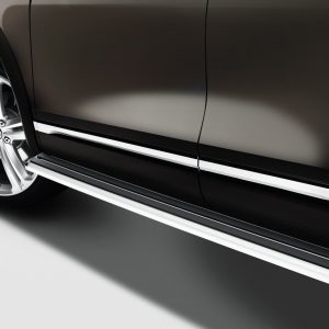 Подножки Volkswagen Touareg (7P), светлый алюминий