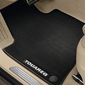 Коврики в салон Volkswagen Touareg (7P), текстильные Premium передние и задние, черные