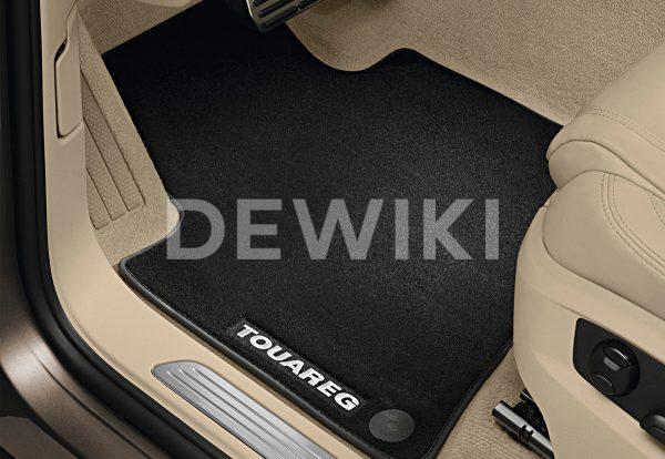 Коврики в салон Volkswagen Touareg (7P), текстильные Premium передние и задние, черные Коврики в салон Volkswagen Touareg (7P), текстильные Premium передние и задние, черные