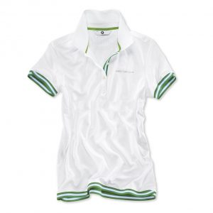 Женская рубашка-поло BMW Golfsport, White/Green Женская рубашка-поло BMW Golfsport, White/Green