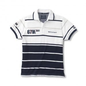 Мужская рубашка-поло BMW Yachting, White Blue Мужская рубашка-поло BMW Yachting, White Blue