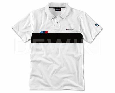 Мужская рубашка-поло BMW M Motorsport, White Мужская рубашка-поло BMW M Motorsport, White
