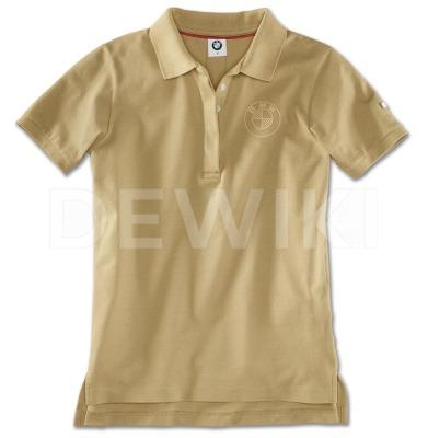 Женская рубашка-поло BMW, Sand Женская рубашка-поло BMW, Sand