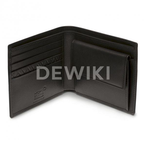 Кожаный кошелек с отделением для монет BMW от Montblanc, Black
