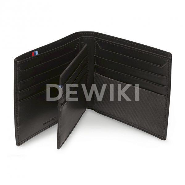 Кожаный кошелек BMW M, карбоновое волокно Кожаный кошелек BMW M, карбоновое волокно